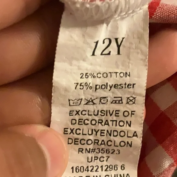 Red Gingham Casual Sundress with Flutter Cap Sleeves - Picture 2 of 5